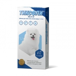 Тиксфли 112,5 мг для собак 2-4,5 кг 