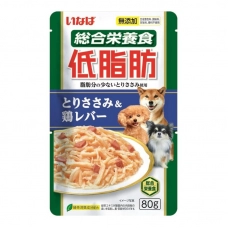 INABA влажный корм для собак Teishibo Куриное филе и куриная печень в желе, 80 г