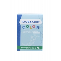 Глобалвит Color Мультивитаминное лакомство с таурином и вкусом форели для кошек 60 т 
