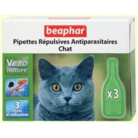 Беафар БИО капли от блох для кошек, 3пип./уп.