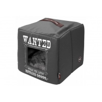 EBI Лежак - домик для животных мягкий "Wanted", серый, 40х40х40см