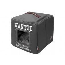 EBI Лежак - домик для животных мягкий "Wanted", серый, 40х40х40см
