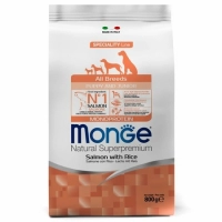 Monge Dog Monoprotein Puppy&Junior корм для щенков всех пород лосось с рисом