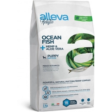 Сухой корм для щенков мелких пород Alleva Holistic Ocean Fish + Hemp & Aloe vera Puppy Mini