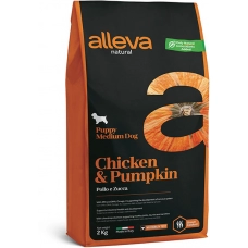 Сухой корм для щенков средних пород Alleva Natural Chicken & Pumpkin Puppy Medium