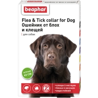 Беафар Flea & Tick collar ошейник от блох и клещей для собак от 6 мес ЗЕЛЕНЫЙ 65 см