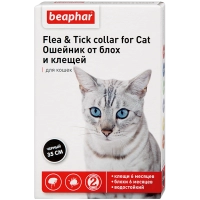 Беафар Flea & Tick collar ошейник от блох и клещей для кошек от 6 мес ЧЕРНЫЙ