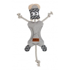 EBI Игрушка для собак мягкая "Funky Leo", серая, 29х40см