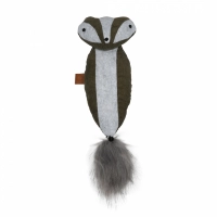 EBI Игрушка для кошек мягкая с кошачьей мятой "Rocco", коричневая, 40x11см