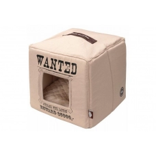 EBI Лежак - домик для животных мягкий "Wanted", бежевый, 40х40х40см