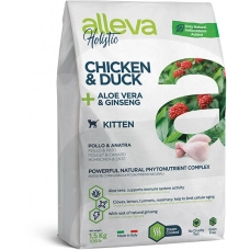 Сухой корм для кошек Holistic Chicken & Duck + Aloe vera & Ginseng Kitten