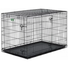 M-Pets Клетка для домашних животных, две двери, черная