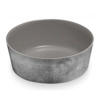TARHONG Миска для животных "Gallery Pewter", серый камень, 15,3х15,3х5,6см (700мл)