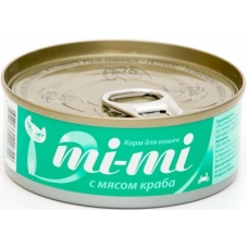 MI-MI консервы для кошек и котят с мясом краба