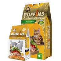 Puffins сухой корм для кошек Вкусная курочка